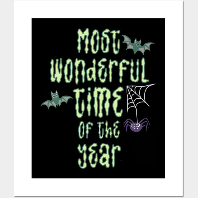 Most Wonderful Time of the Year Halloween goth cute Wall Art by xenotransplant